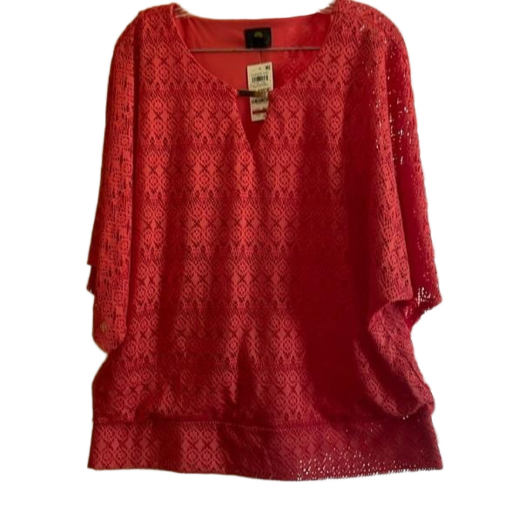 JM Lace Blouse Size XL NWT